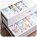 4 Sets Adjustable Drawer Dividers Junk Drawer Organizer Jewelry Socks Underware Containers Khaki