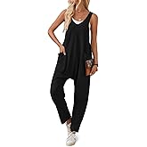 YOKGO Jumpsuits for Women Casual Sleeveless Rompers Cotton Maternity Jumpsuits Baggy Overalls Loose Fit Summer Outfits 2025