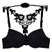 Women's Front Closure Lace Racerback Push up Bra (34B)