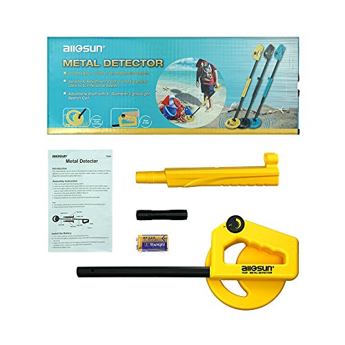 all-sun Handheld Metal Detector for Junior Kids Education Exploration Toy Color Yellow