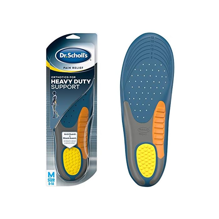 Dr. Scholl's Heavy Duty Support Pain Relief Orthotics, Designed for Men over 200lbs with Technology to Distribute Weight…