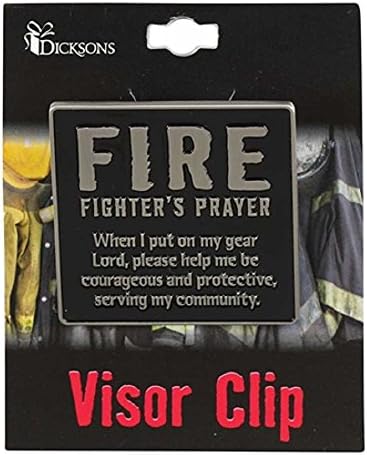 Fire Fighter Prayer Visor Clip.