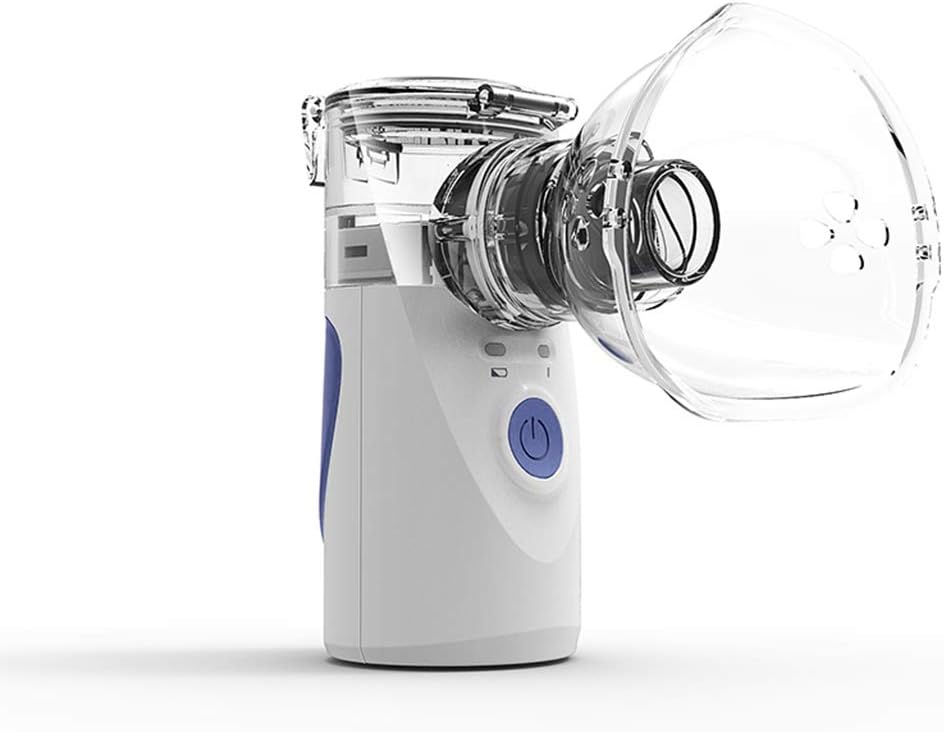 Handheld Mini Steam Inhaler USB Rechargeable Mesh Cool Mist Inhaler Humidifier for Kids Adults and Daily Home Use Cure