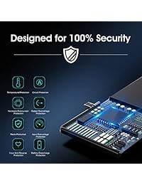 Maxhoo Batería para iPhone Plus, batería de repuesto de alta capacidad de 0 ciclos, juego completo de herramientas profesional con instrucciones y protector de pantalla [2 años de garantía]