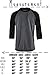 TL Men's 4 Pack 3/4 Sleeve Baseball Cotton Crew Neck Jersey Raglan Tee Shirts