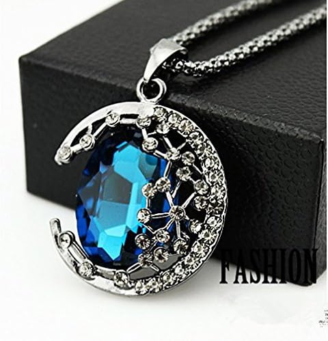 Retro Fashion Bronze Pearl Peacock Elephant carp heart shaped retro Necklace Chain Moon