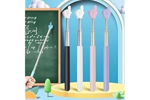 Random Colors Retractable Hand Pointer, Extendable Telescoping Finger Stick for Teachers, Presentations, Parties and Lectures