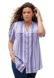 Roamans Women's Plus Size Seersucker Bigshirt