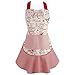 DII Women's Christmas Kitchen Apron Adjustable Adult Size for Cooking, Baking, Crafting & Entertaining, One Size, Joyeux Noel
