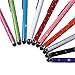 Wisdompro 10 Pack Stylus Bundle of 4.2-inch Colorful Universal Styli for Capacitive Touch Screen iPads, Tablets, iPhones, Samsung Galaxy Note /Tab and more - Carved Diamond Bling Polka Dots