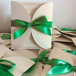 VATIN 5/8 inch Double Faced Polyester Emerald Green