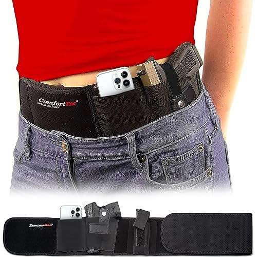 ComfortTac Gun Holsters for Concealed Carry Ultimate Belly Band Pistol Holster for Men & Women