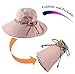 HINDAWI Sun Hats for Women Packable Wide Brim UV Protection Beach Hat,Beige