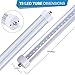 CNSUNWAY LIGHTING 8FT LED Bulbs, 45 Watts, 4800LM, 6000K Cool White, Clear Cover, Single Pin Fluorescent Fixtures Replacement(20 Pieces)