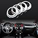4X Chrome Interior Air Conditioning AC Vent Trim Cover for 2007 - 2016 Jeep Wrangler