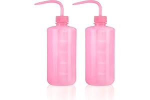 OUBEST Squeeze Bottles Succulent Watering Bottle 500ml Pink Water Squirt Irrigation Bottle Squeeze Sprinkling Can Plastic Wash Plant Bottle 2pc