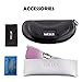WELUK Polarized Clip-on Flip up Cat Eye Sunglasses Metal Frame for Prescription Glasses