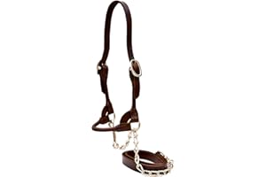 Weaver Leather Livestock Dairy/Beef Rounded Show Halter Brown ,Small
