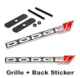 2pcs Sets AM108 DODGE Front Grille + Back Sticker Car Emblem Badge For Ram AVENGER CHARGER DART CHALLENGER Durango JOURNEY GRAND CARAVAN