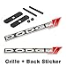 2pcs Sets AM108 DODGE Front Grille + Back Sticker Car Emblem Badge For Ram AVENGER CHARGER DART CHALLENGER Durango JOURNEY GRAND CARAVAN