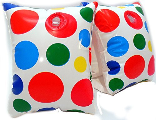 Play Day Aegs 3-6 Inflatable Water Wings White Polka Dots