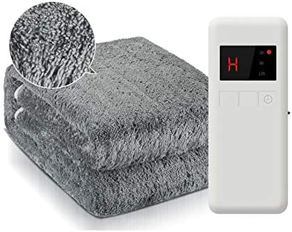 電気敷き毛布 70 X 78 フランネル電気毛布 トラベルホームオフィス使用 洗濯機で洗えます 直送商品 4つの加熱レベルと12のタイマー設定自動オフ 認定済み