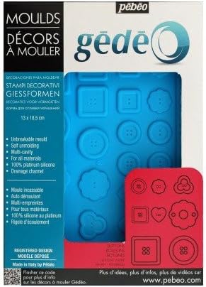 Silicone Resin Mould Buttons Qty 1