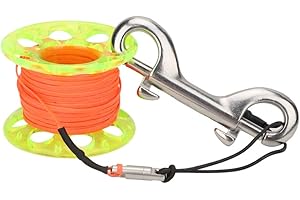 15m Diving Finger Spool, Finger Reel Foot Dive Reel with P-Shaped Hook for Diving