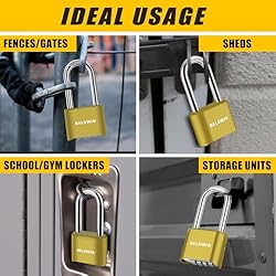 DELSWIN Combination Lock Outdoor Padlock