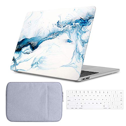 iLeadon MacBook Air 13 inch Case 3 in 1 Bundle Protective Soft Touch Hard Shell Case Cover,Waterproof Canvas Laptop Sleeve, Art Print Silicone Keyboard Cover for MacBook Air 13â€ Model A1369/A1466