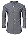 MrWonder Men's Casual Slim Fit Button Down Dress Shirt Long Sleeve Solid Oxford Shirt