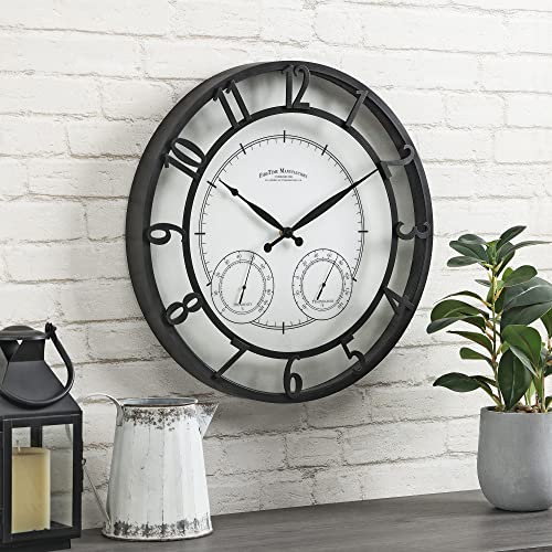 FirsTime & Co. Park Outdoor Wall Clock, 18", Oil Rubbed Bronze Pricepulse