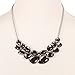 D EXCEED Womens Fashion Statement Necklace Bib Teardrop Bubble Stone Necklace Party Jewelry for Ladies 18