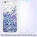 iPhone 6/6S/7/8 Case, Caka iPhone 6S Glitter Case [Tempered Glass Screen Protector] Bling Flowing Floating Luxury Glitter Sparkle TPU Bumper Liquid Case for iPhone 6/6S/7/8 (4.7