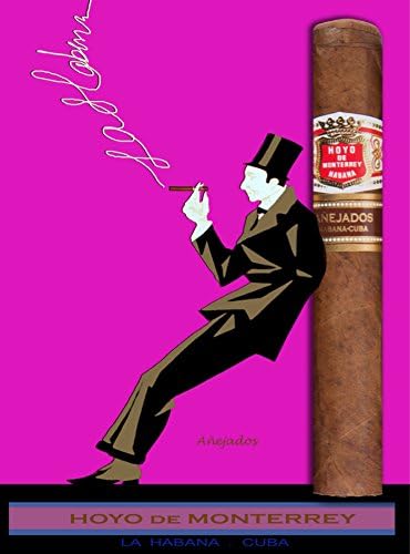 16"x20" Poster Printed on Quality Canvas.Hoyo de Monterrey anejados.