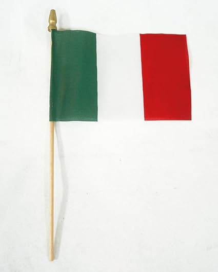Amazon Com 4x6 Inch Mini Stick Hand Held Italy Italian Flag Us Made Highest Quality Fast Shipping Garden Outdoor