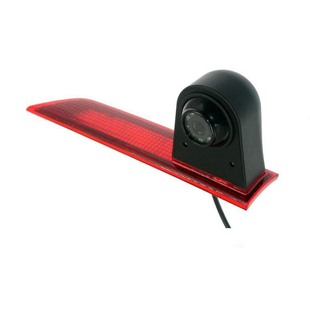 Transporter Van HD IR Night Vision Brake Lamp Reverse Camera Car Third Roof Top Mount Brake Light Car Rear View Camera Backup Camera for Ford Transit Custom 2012-2016