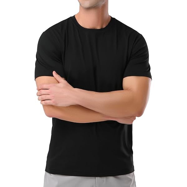 Scoop Neck T Shirt In Men's T-Shirts For Sale | UK - Foto 4