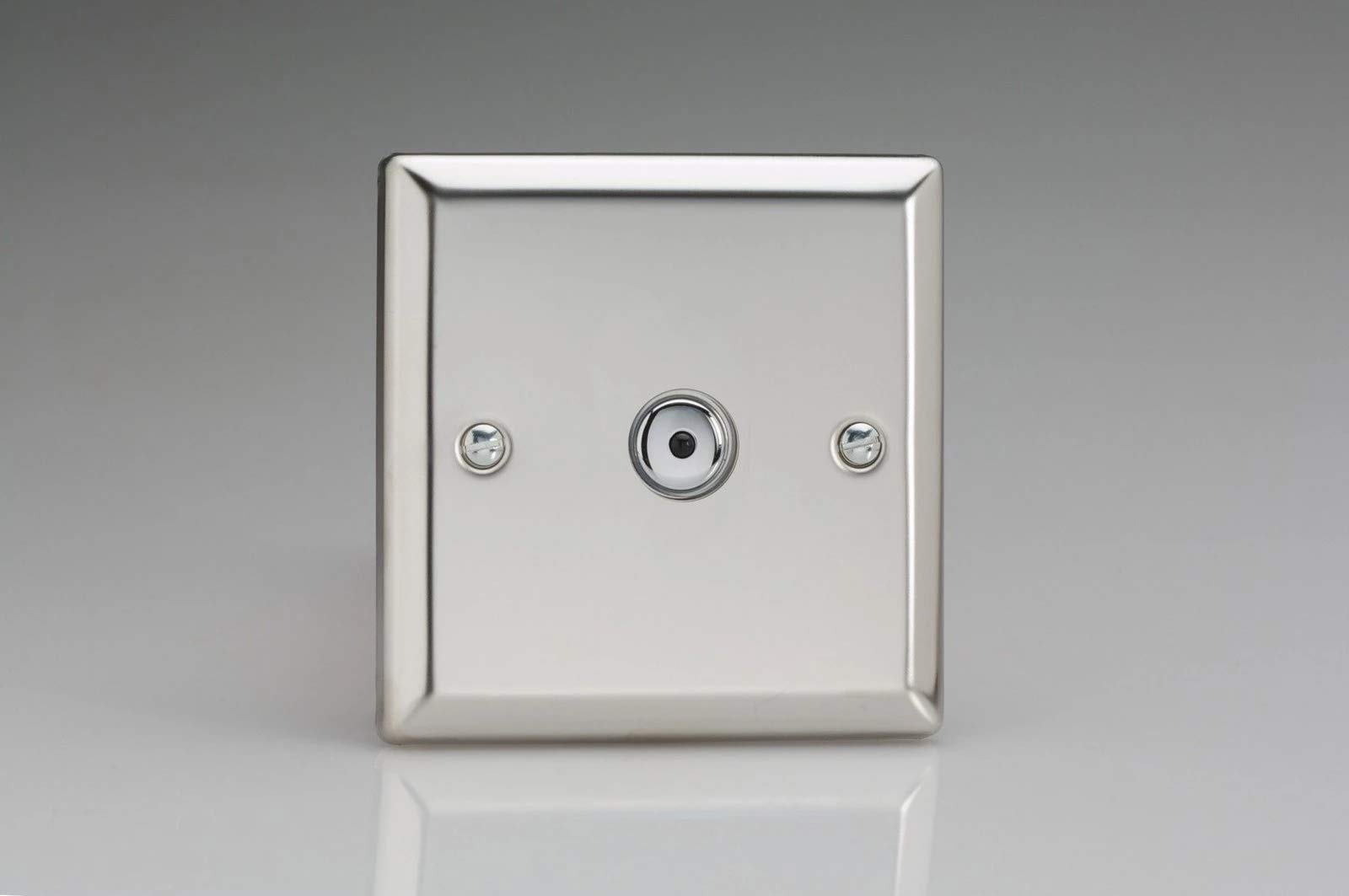 Varilight 1-Gang 1-Way V-Pro IR Remote/Touch Control Master LED Dimmer 1 x 0-100W Mirror Chrome