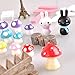 eZAKKA Miniature Garden Ornaments Kit Fairy Garden Accessories with 1 Piece Tweezer for DIY Dollhouse Decor,Pack of 86