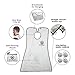 Luxury Ystar Beard Apron 2.0 - Hair Clippings Catcher, Grooming Cape Apron, Combined with Zipper Bag, Easy to Travel, for Man Shaving, Best Gift For Him by Ystar - (White)