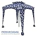 EasyGo Cabana - 6' X 6' - Beach & Sports Cabana Keeps You Cool and Comfortable. Easy Set-up and Take Down. Large Shade Area. More Elegant & Classier Than Beach Umbrella