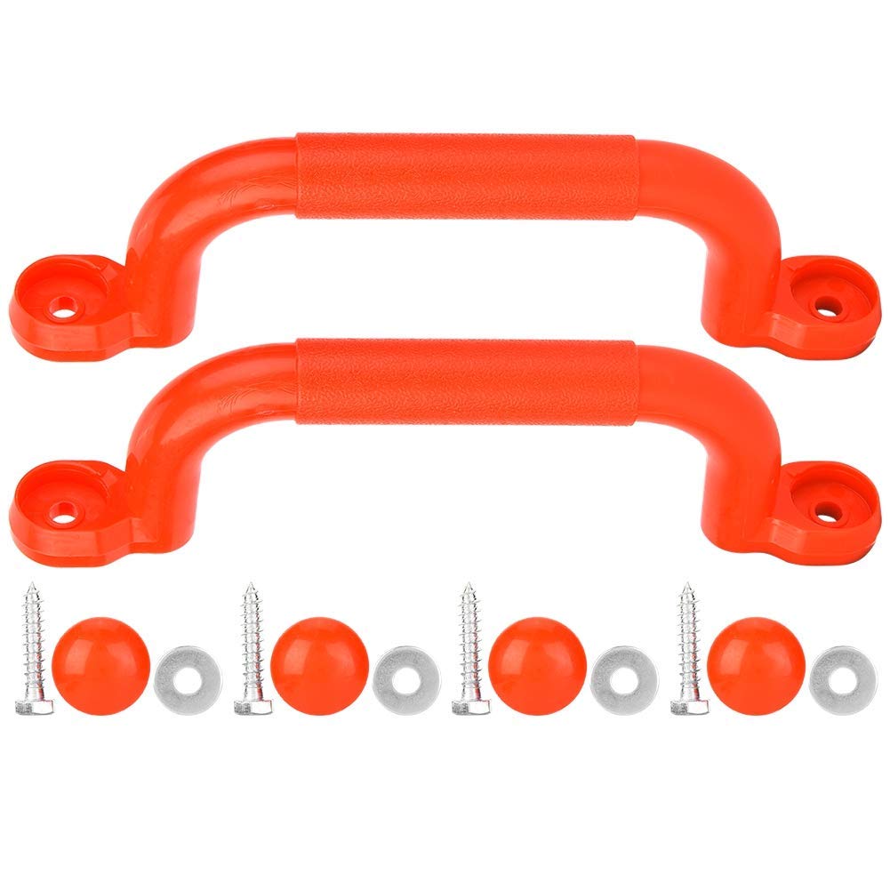 VGEBY1 Climbing Frame Handles, Plastic Playground Non-slip Handle Swing Toy Accessories Red