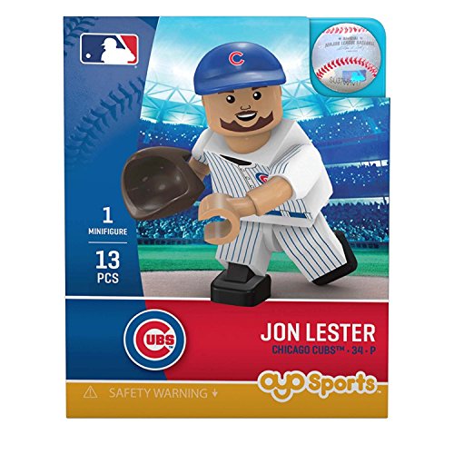 MLB Chicago Cubs Gen5 Limited Edition Jon Lester Minifigure, Small, White