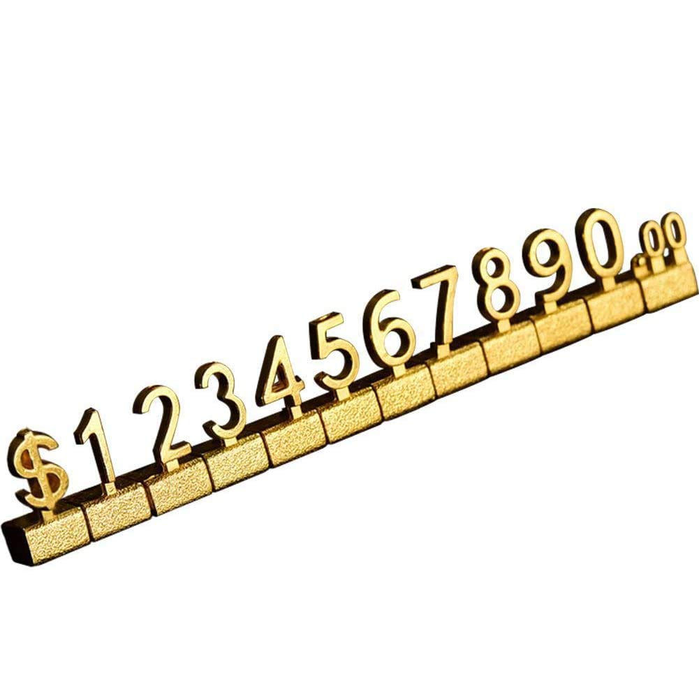 Creation Core 10 Sets Counter Stand Label Tag Metal Arabic Number Price Tag Price Display Stand