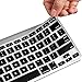 LENTION Silicone Keyboard Cover Protector for MacBook Pro 13 15 17 Inch (with or Without Retina Display, 2015 or Older Version) and MacBook Air 13 2010-2017, Ultra Thin Soft Skin (Black)