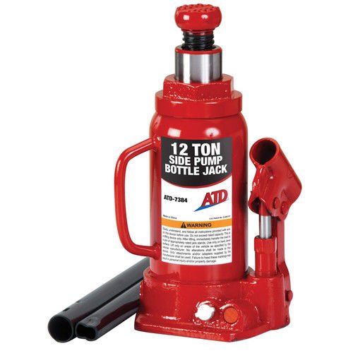 ATD Tools 7384 Hydraulic Bottle Jack - 12 Ton Capacity
