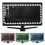 Luminoodle Color Bias Lighting, TV Backlight, Home Theater Ambient Light Kit - USB LED Strip with Remote, Dimmer for 30" - 40" TV - Large (9.8 feet)