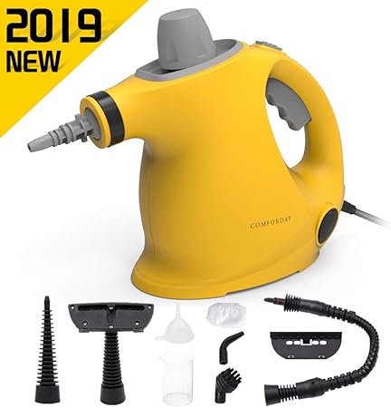 Comforday Multi Purpose Handheld Pressurized Steam Cleaner With 9