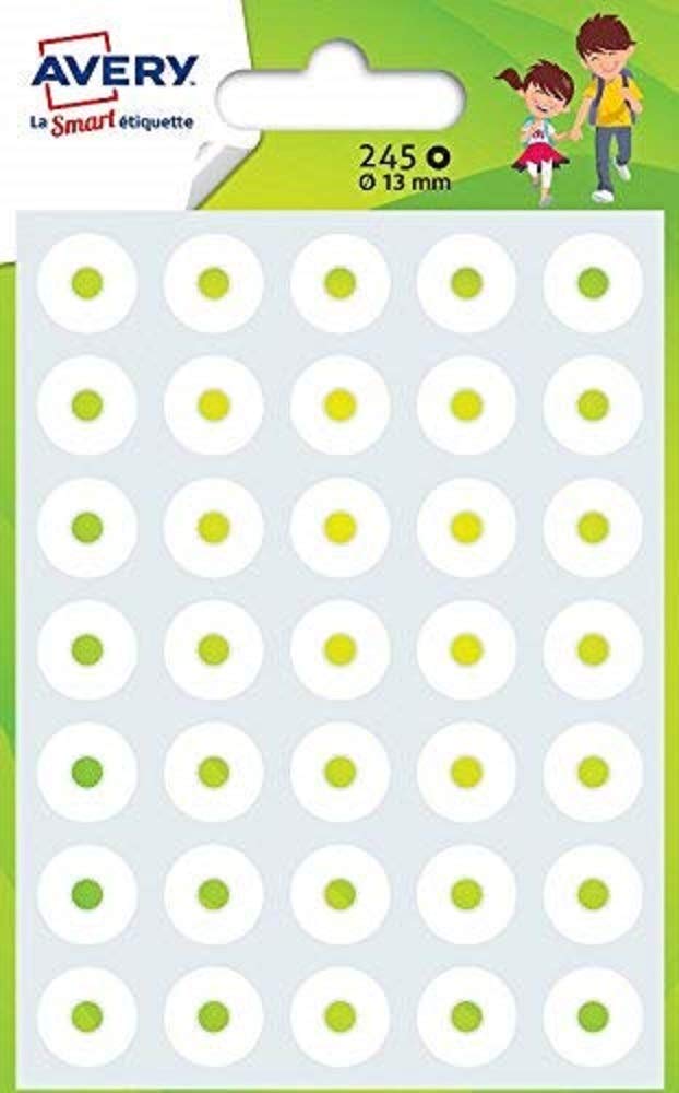 Avery 245 Reinforced Eyelets – ø13 mm – White (Pack of 245)